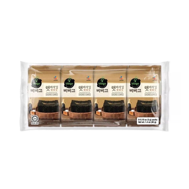 BIBIGO Jaeraegim – Getrocknete Seetangblätter – Geschnitten Multipack 8 x 5 g