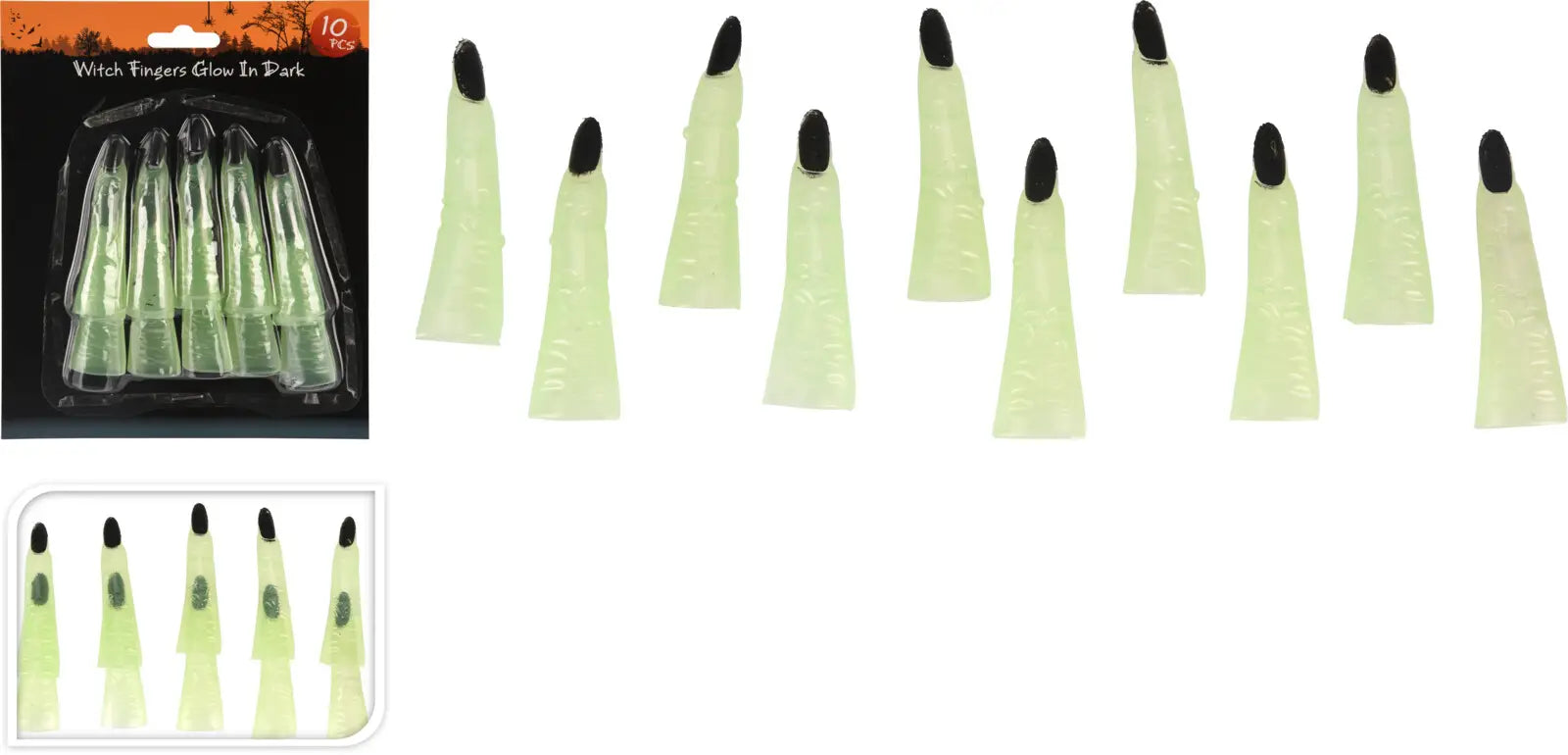 Halloween Hexenfinger leuchtend