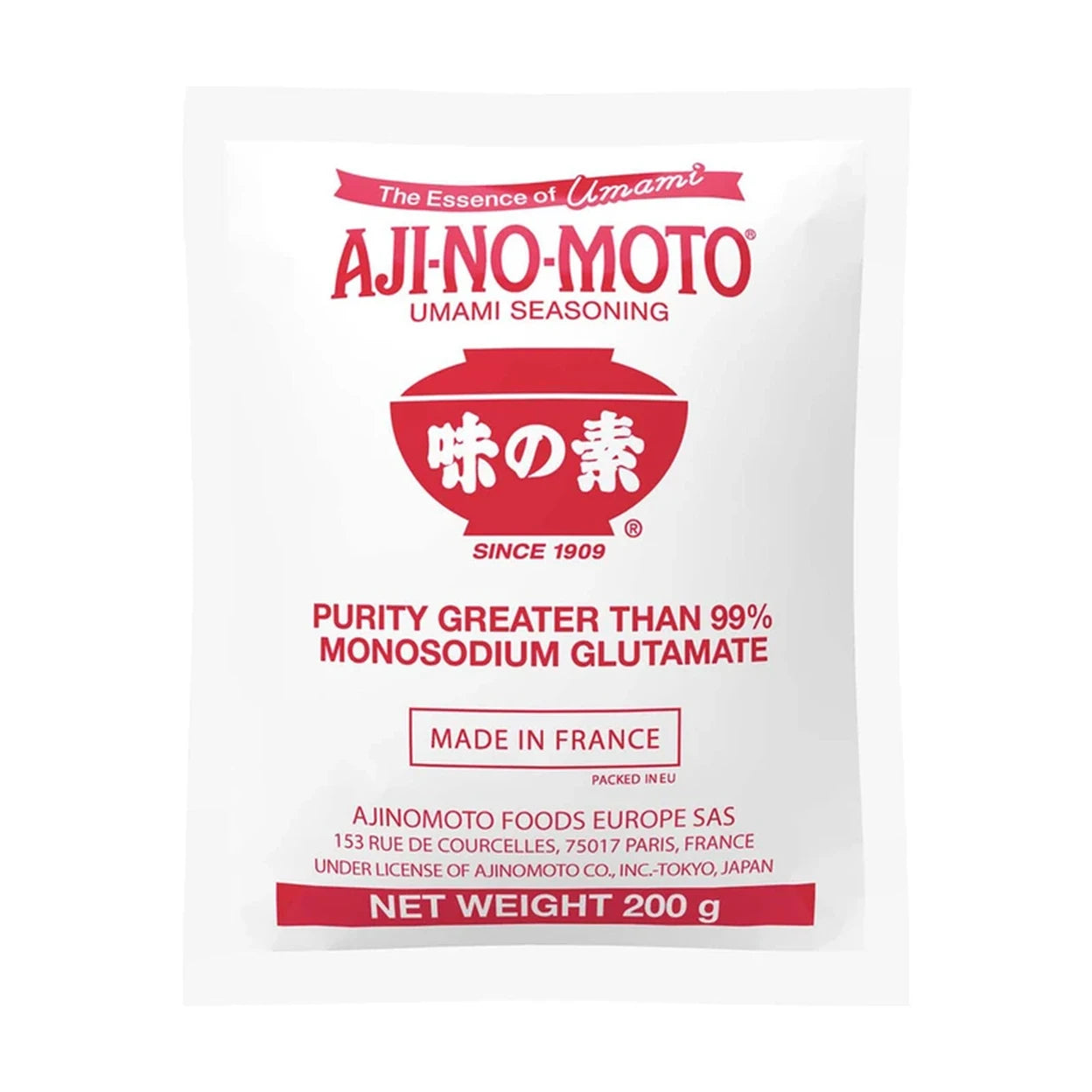 MHD: 07.04.2027 - AJINOMOTO Mononatriumglutamat 200 g