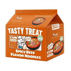 BAIXIANG Bai Xiang Halal Leckere Scharfe Rindfleischnudelsuppe Instantnudeln 5*88 g (5 Packungen)