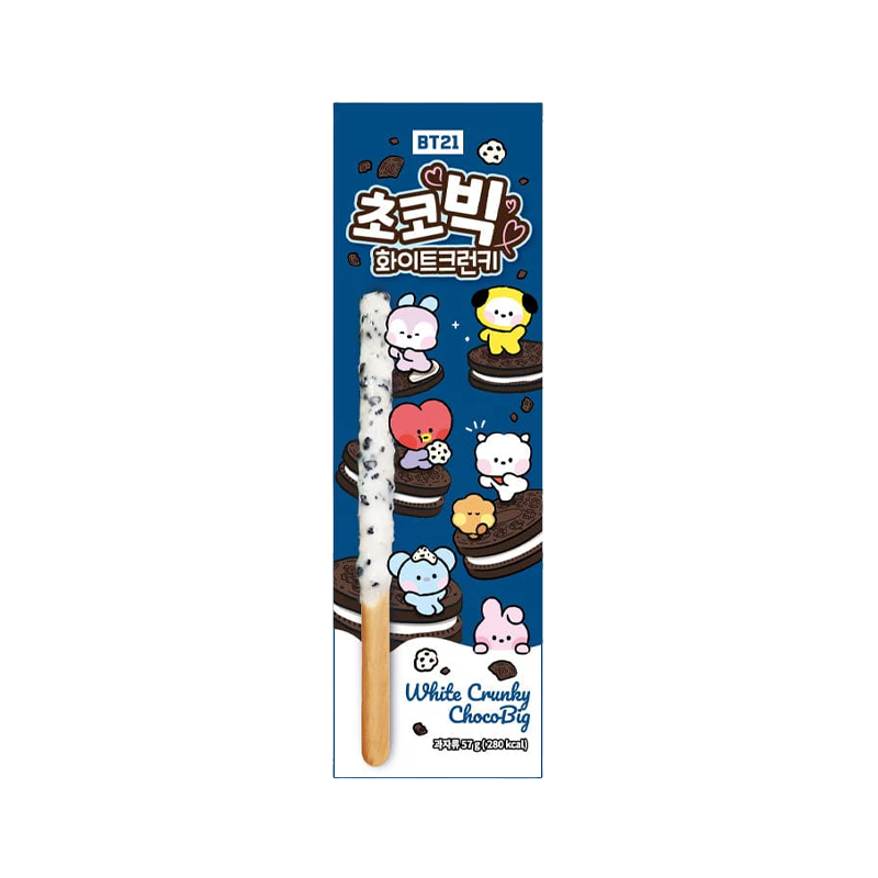 BT21 Choco Big White Crispy 57 g