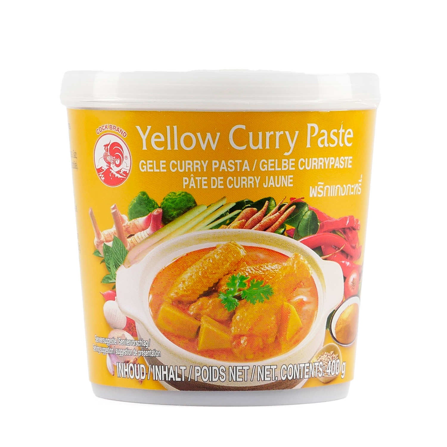 COCK Brand gelbe Currypaste 400 g