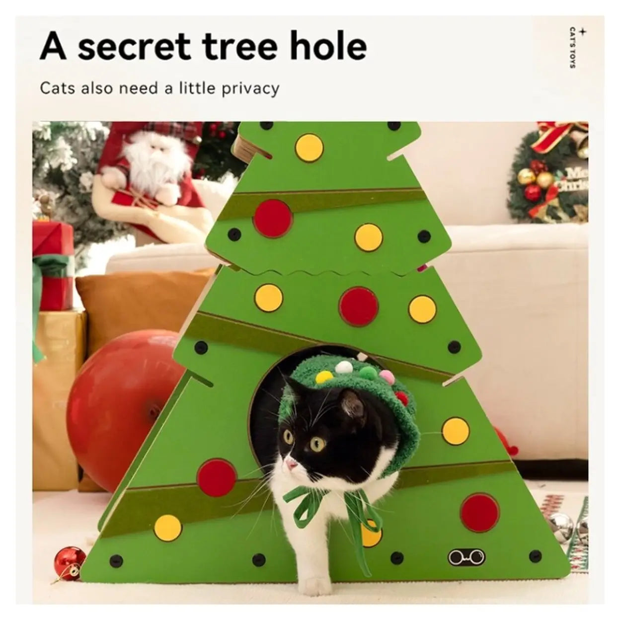 CONEKO Weihnachtsbaum-Kratzbaum, Klein - 4