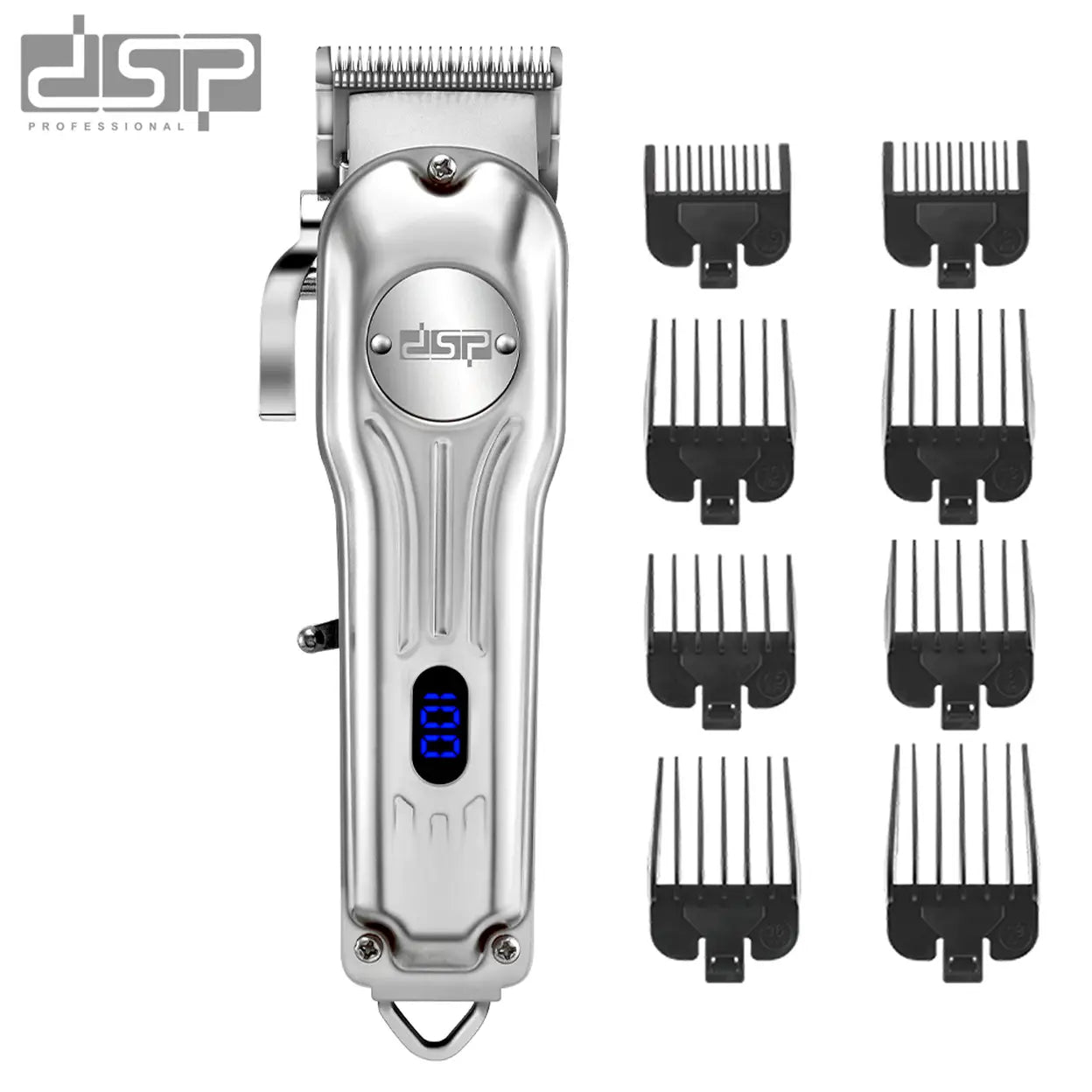 DSP Profi-Haarschneider mit Display und 8 Aufsätzen - 2