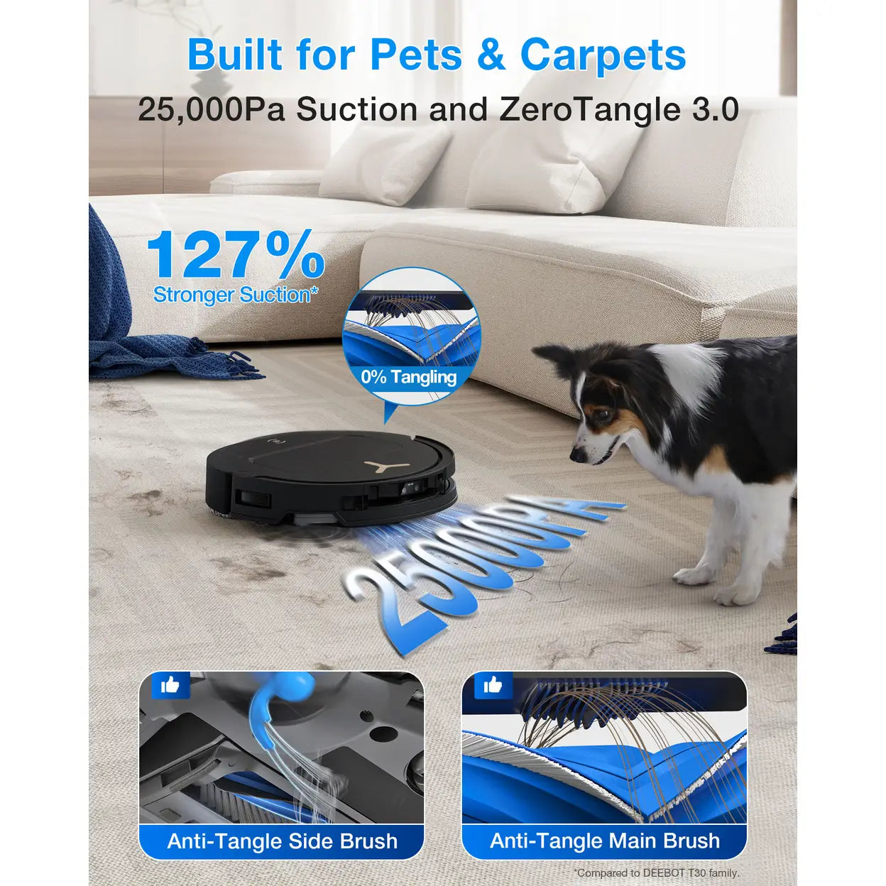ECOVACS DEEBOT T50 Pro Omni Saug- und Wischroboter, Schwarz - 2