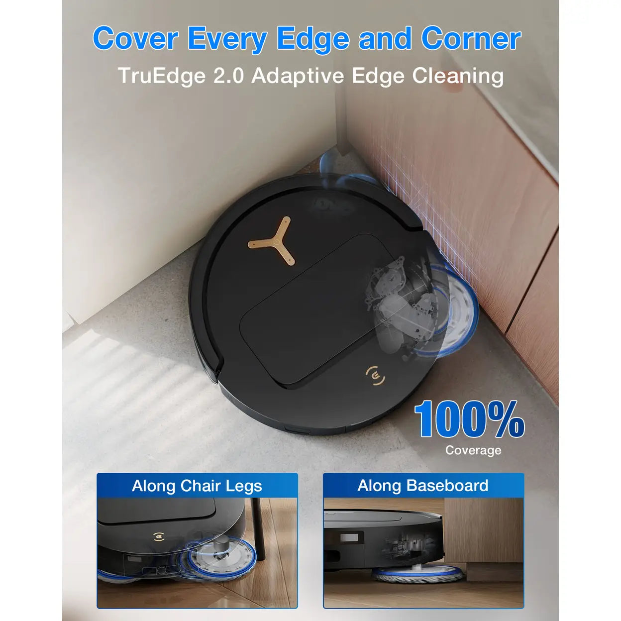 ECOVACS DEEBOT T50 Pro Omni Saug- und Wischroboter, Schwarz - 3