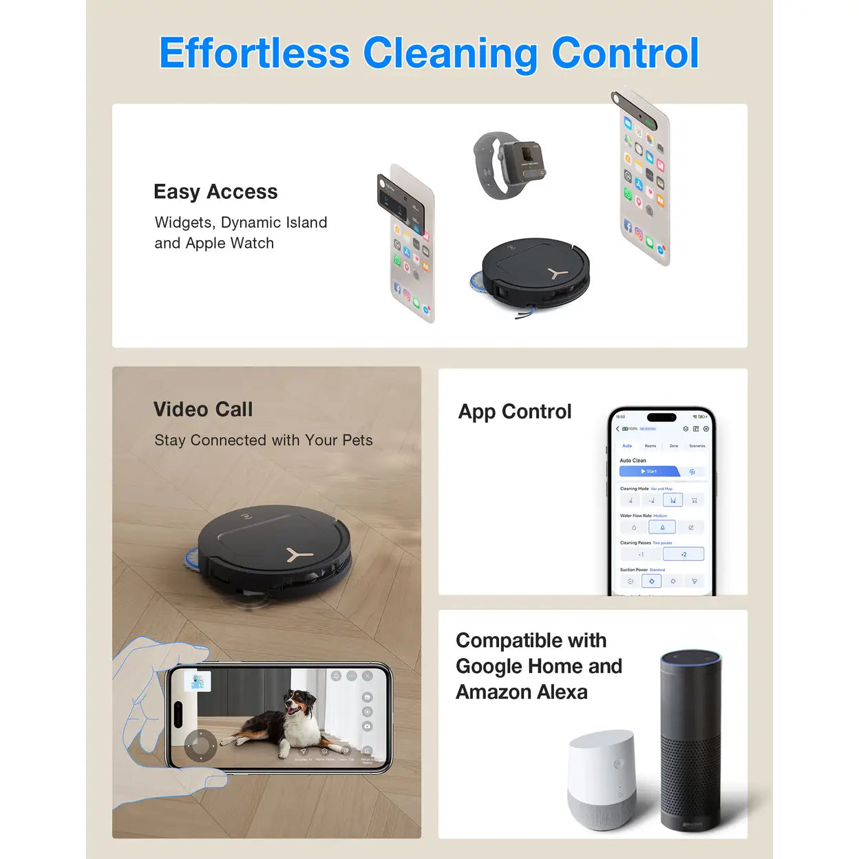 ECOVACS DEEBOT T50 Pro Omni Saug- und Wischroboter, Schwarz - 5