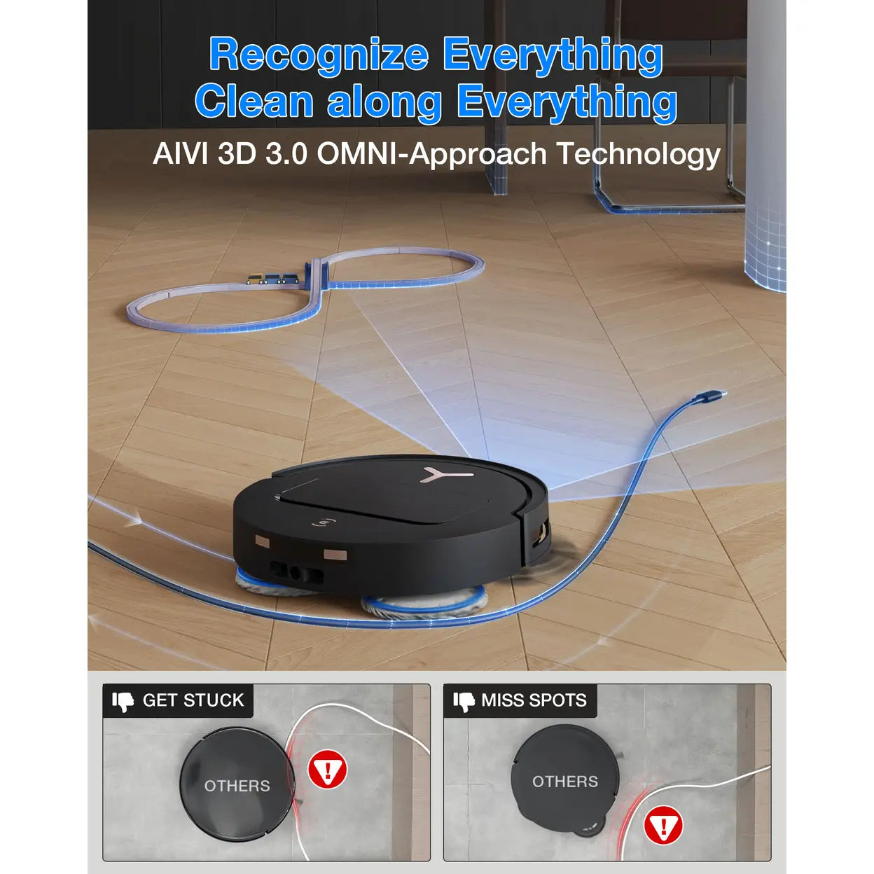 ECOVACS DEEBOT T50 Pro Omni Saug- und Wischroboter, Schwarz - 6
