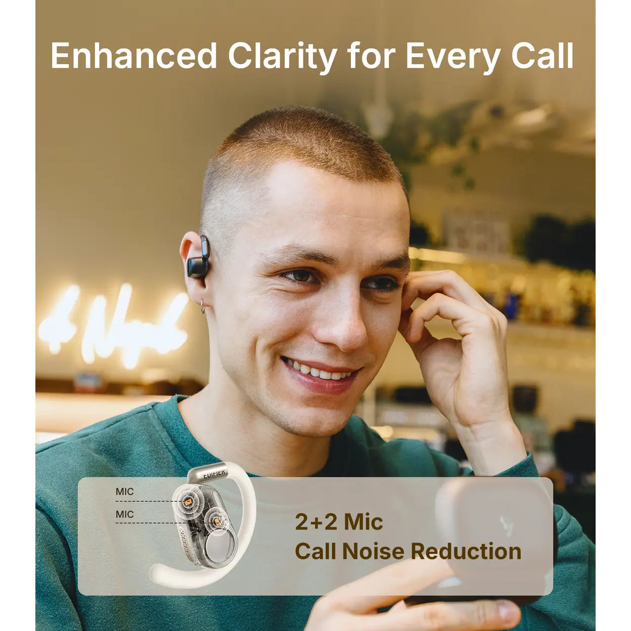 EDIFIER A6 Open-Ear Bluetooth-5.4-Kopfhörer, Schwarz - 3