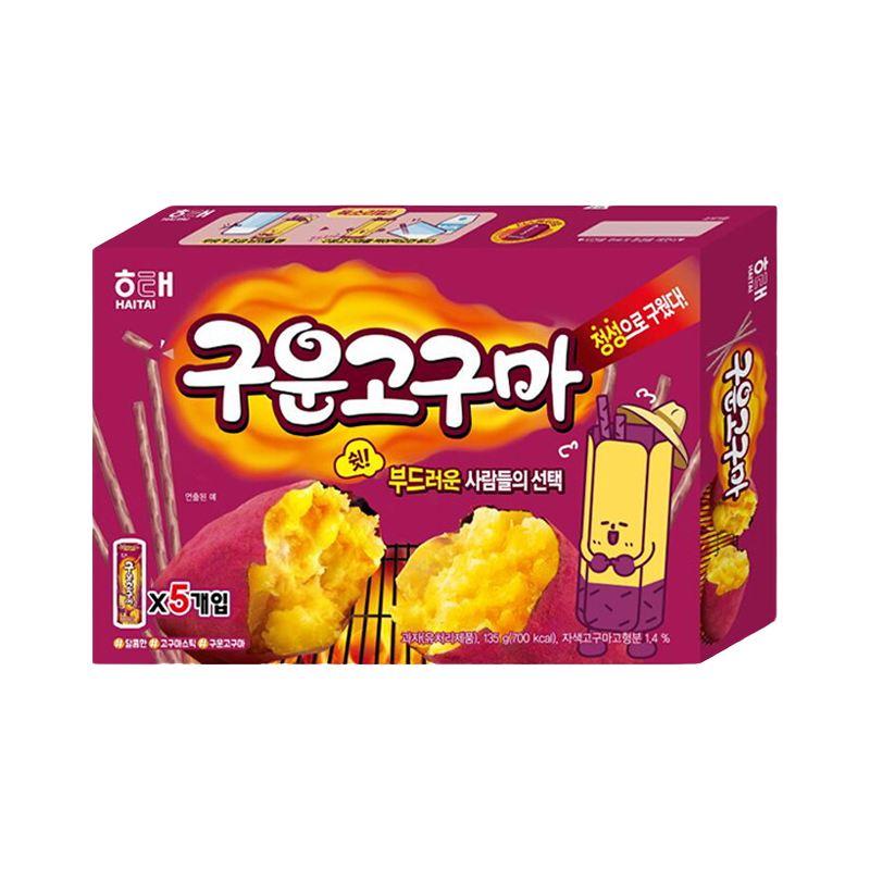 HAITAI Guun Goguma Süßkartoffel-Snack 5 × 27 g