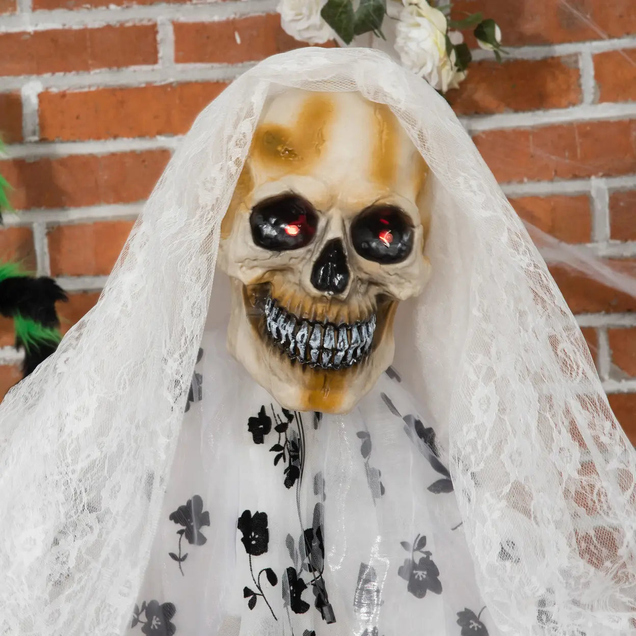 Outsunny Halloween Geisterbraut 175 cm mit Licht, Sound und Bewegungsmelder – Bild 8