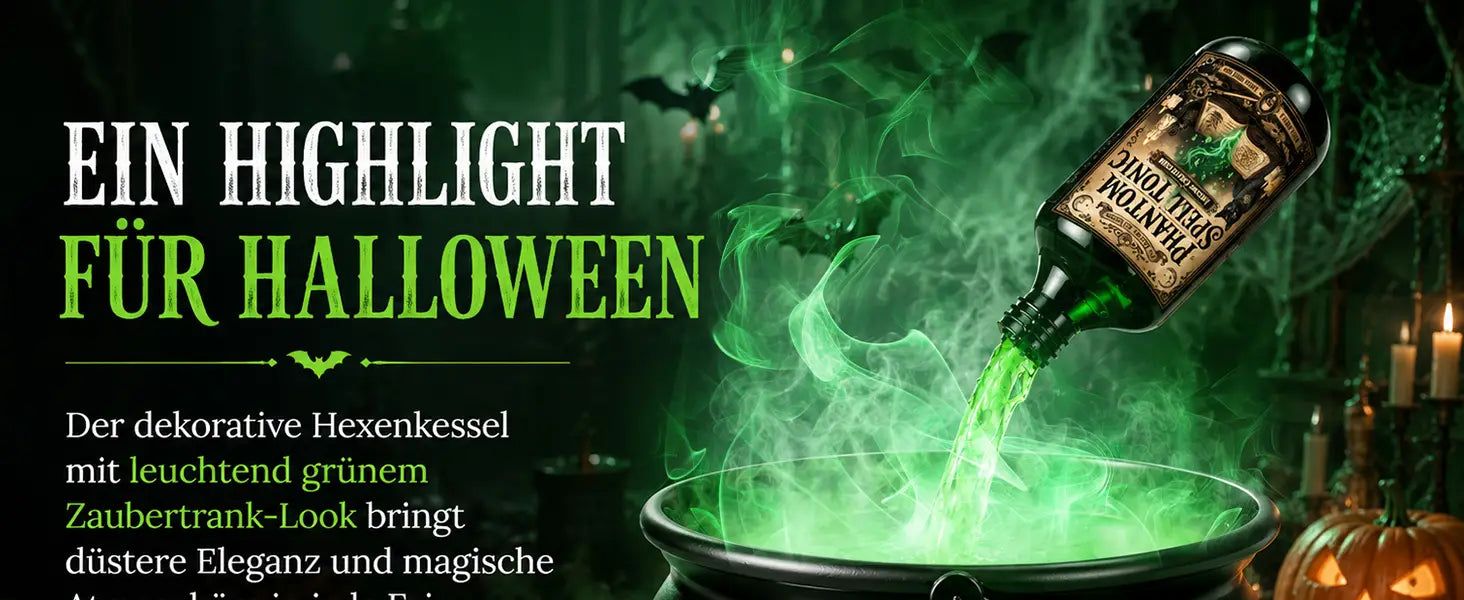 Großer Halloween Hexenkessel