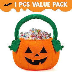 Halloween Kürbis Plüsch-Süßigkeitentasche für Kinder, 20 cm – Bild 3