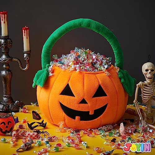 Halloween Kürbis Plüsch-Süßigkeitentasche für Kinder, 20 cm – Bild 7