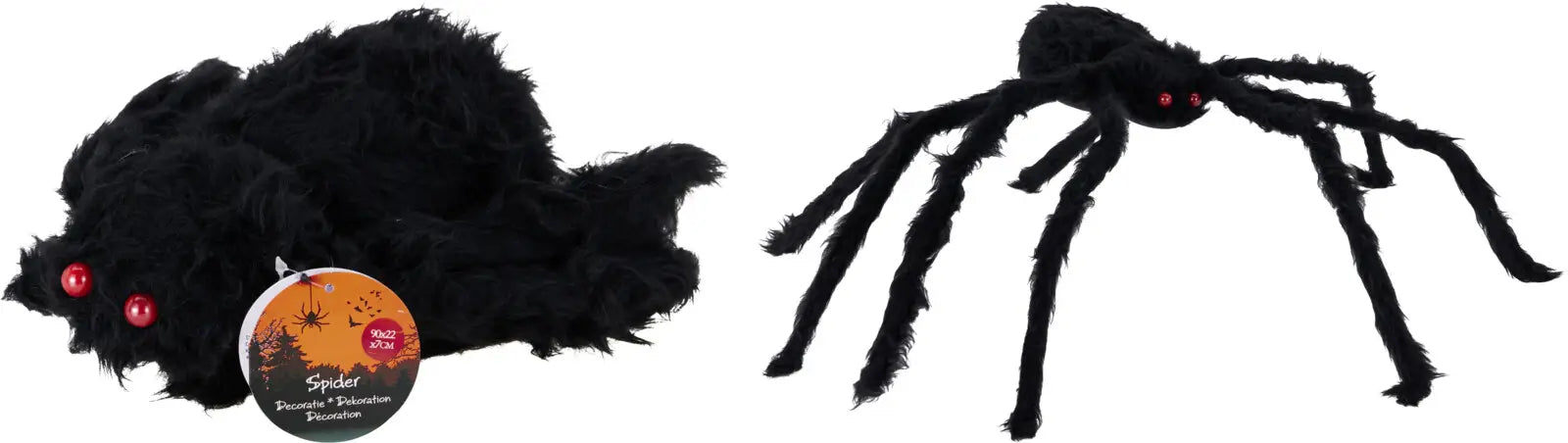 Halloween Deko-Spinne, 90 cm