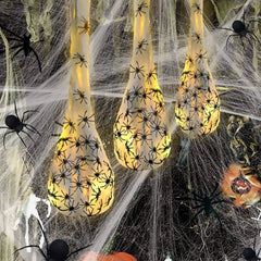 Halloween Spinneneier-Beutel leuchtend, 3er-Set, 90 cm