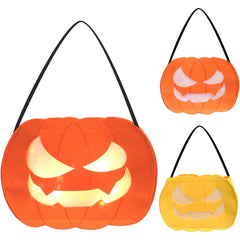 Halloween Süßigkeitentaschen mit LED, 2 Stück – Bild 1