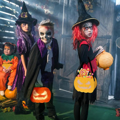 Halloween Süßigkeitentaschen mit LED, 2 Stück – Bild 2