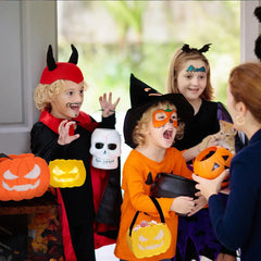 Halloween Süßigkeitentaschen mit LED, 2 Stück – Bild 4