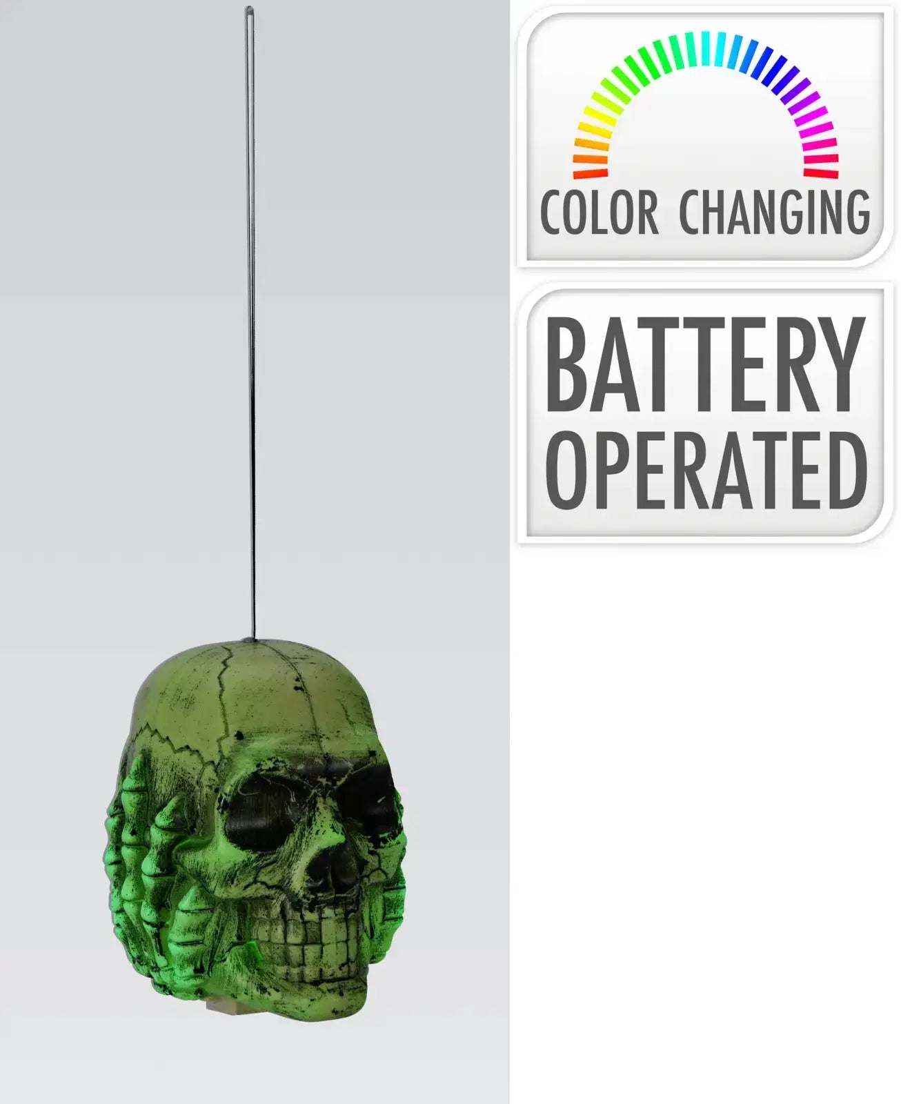 Halloween Totenkopf-Deko mit LED