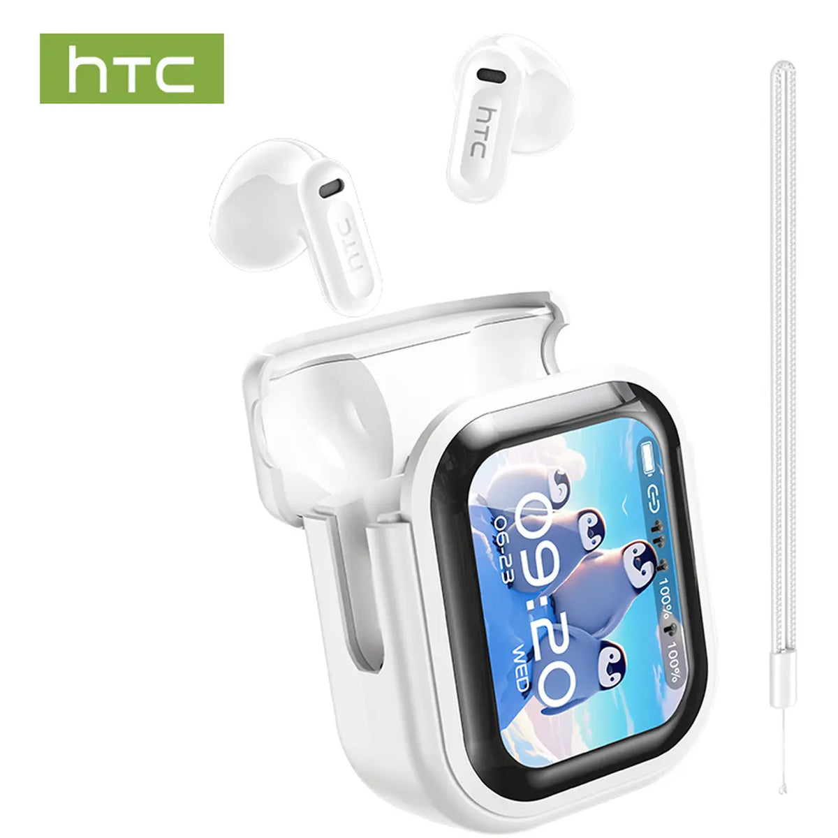 HTC NE20 Bluetooth-5.4-Ohrhörer mit LED-Display - 1