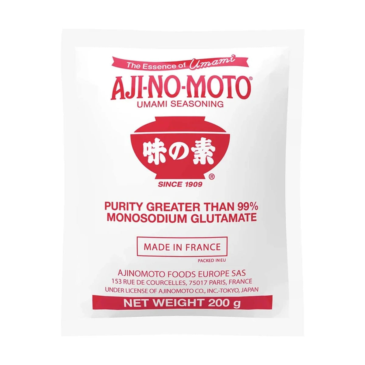 MHD: 07.04.2027 - AJINOMOTO Mononatriumglutamat 200 g