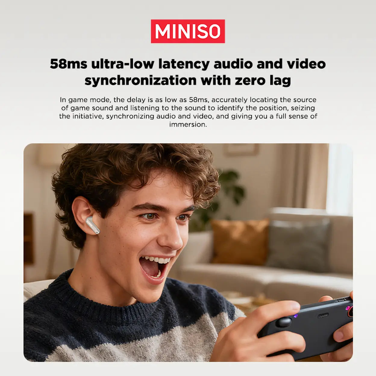 MINISO MS106 Bluetooth-6.0-Kopfhörer Schwarz - 6