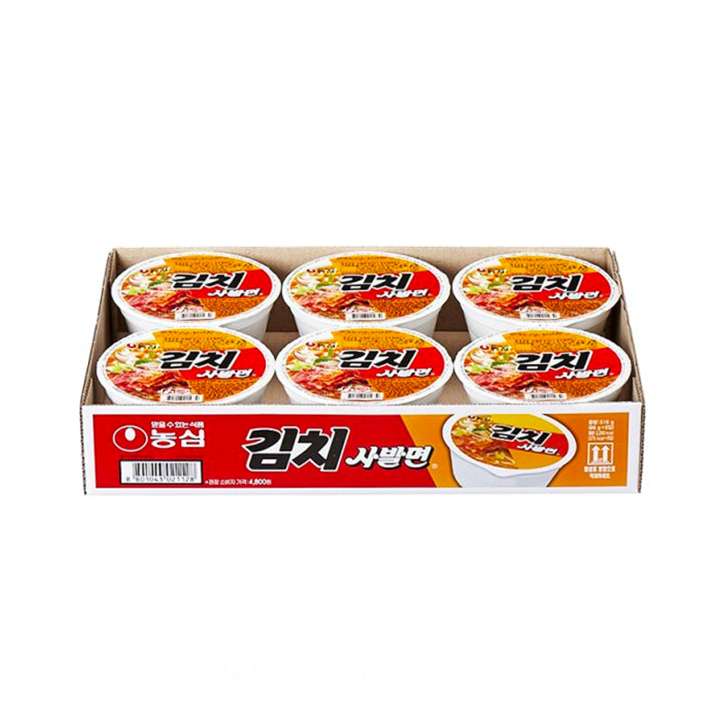 NONGSHIM Kimchi Sabalmyeon Cup – 6 Becher à 86 g