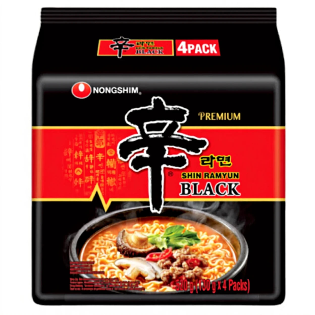 NONGSHIM Shin Ramyun Black 4 × 130 g