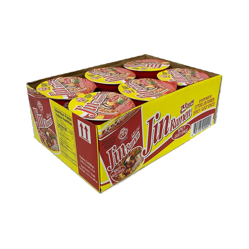 OTTOGI Jin Ramen Cup Scharf 6 × 65 g
