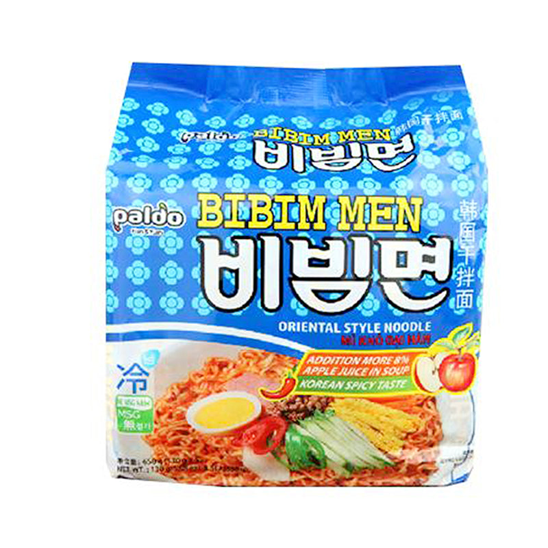 PALDO Bibimmyeon scharf-süße Kaltnudeln 5 × 130 g