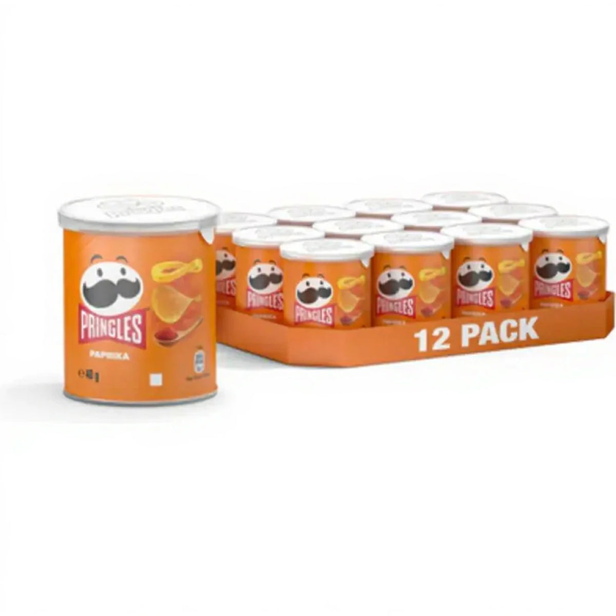 PRINGLES Paprika Kartoffelchips 12 × 40 g