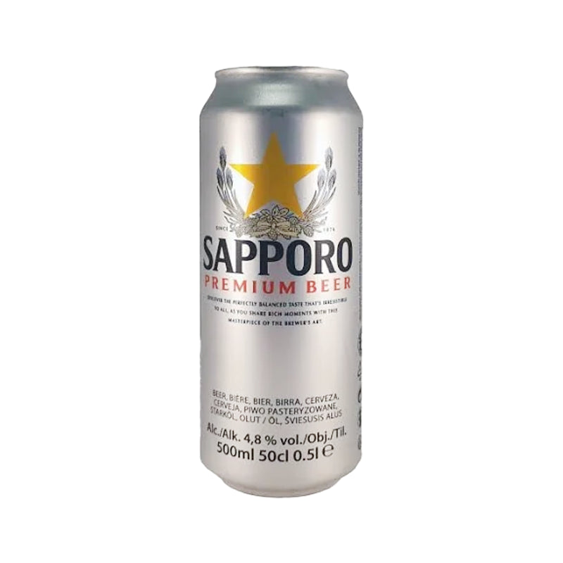 SAPPORO Premium Bier 4,8 % vol. 500 ml