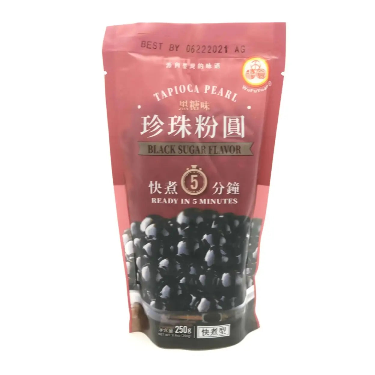 WUFUYUAN Tapiokaperlen Schwarzzucker 250 g