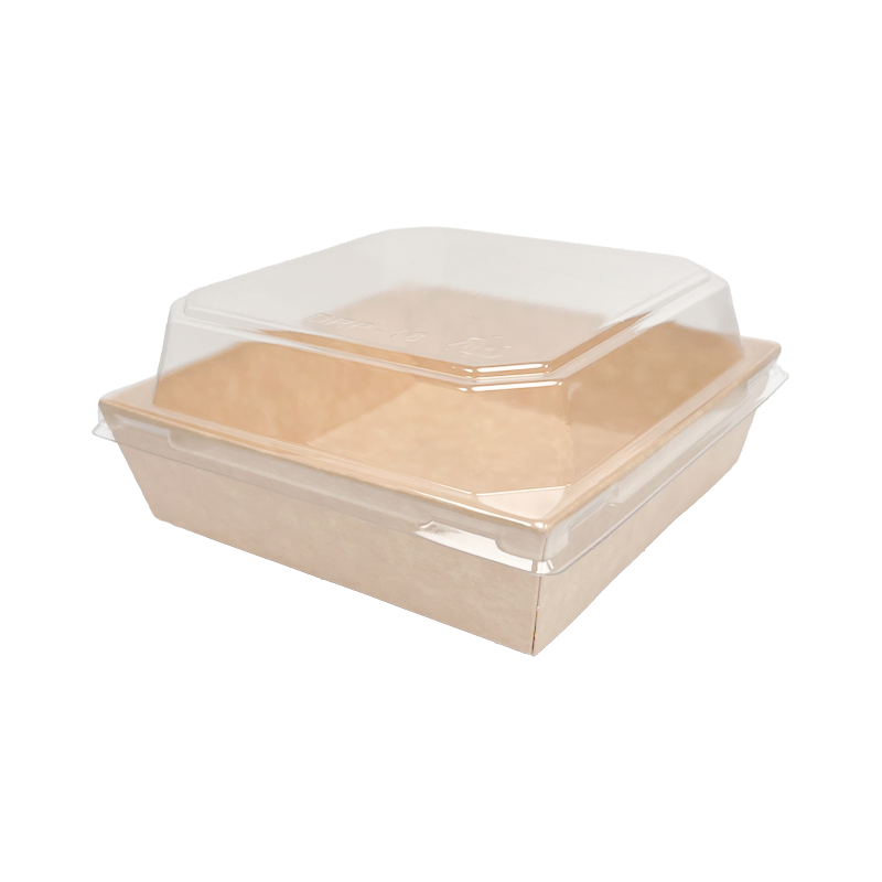 Y-PACK A12 Kraftpapierbox 500 ml mit Deckel, 600 Stück