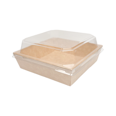 Y-PACK A12 Kraftpapierbox 500 ml mit Deckel, 600 Stück
