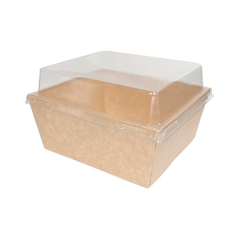 Y-PACK A13 Kraftpapierbox 1200 ml mit Deckel, 600 Stück