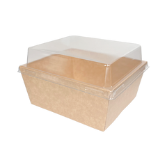 Y-PACK A13 Kraftpapierbox 1200 ml mit Deckel, 600 Stück
