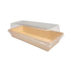 Y-PACK A14 Kraftpapierbox 650 ml mit Deckel, 600 Stück